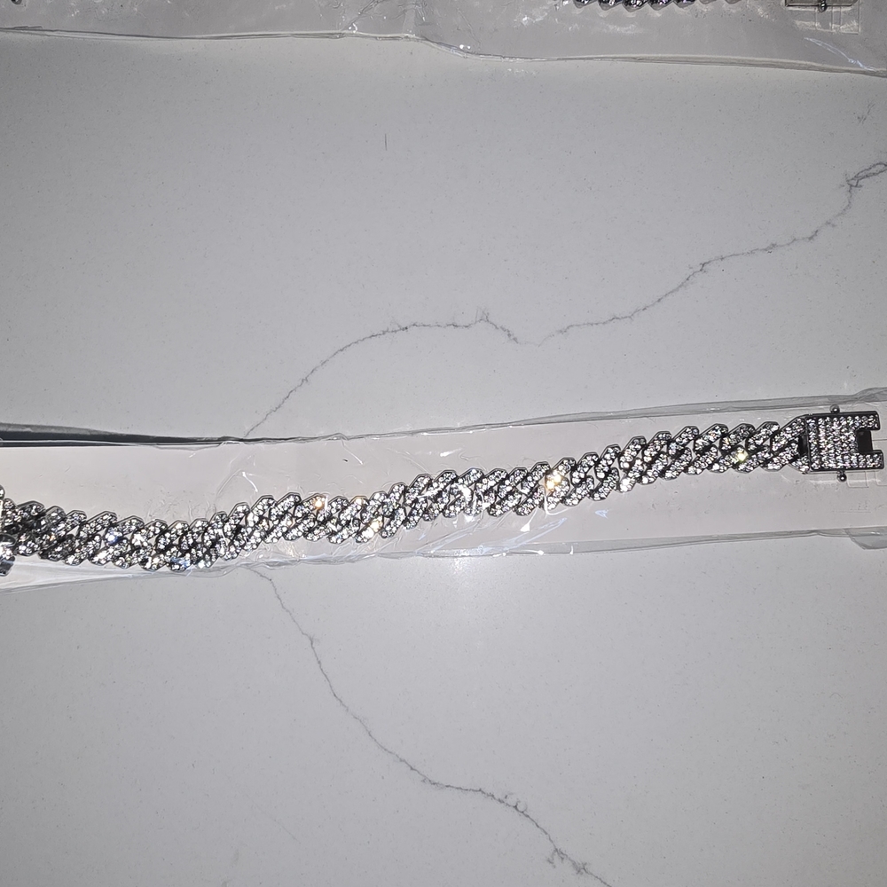 Rose Gold Rhinestone Bracelet Set - Picture 9 of 9